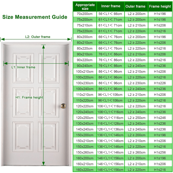 Förtjockad myggnät magnetisk dörr 100x220cm Mycket tät mask myggnät magnetisk dörr Anti-Fly insektsgardin Svart