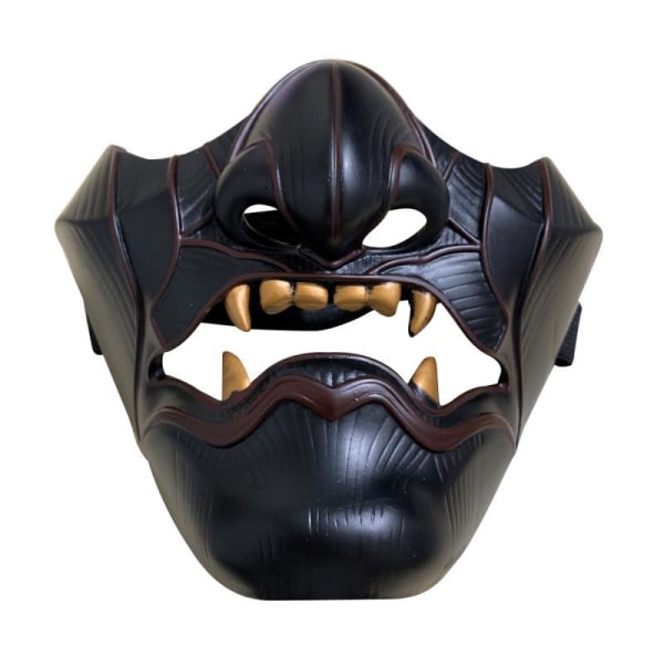 1st Samurai Mask Ghost of Tsushima Mask Evil Demon Kabuki Samurai Oni Mask för rekvisita till Halloweenfest