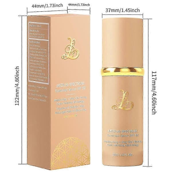 4-i-1 Farveskiftende Foundation, SPF 50+ Medium Spektrum Fuld Dækning Langtidsholdbar Makeup