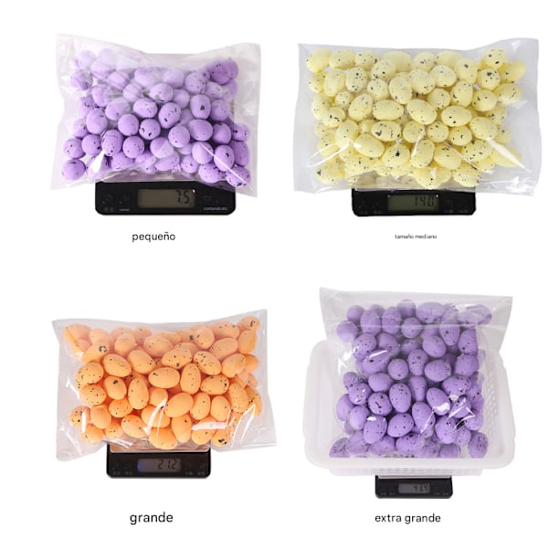 New Easter Eggs, Foam Eggs, DIY Wreath Decorations, Dotted Imitation Eggs (100 Eggs) orange orange 1.8cm (1.5*1.8)