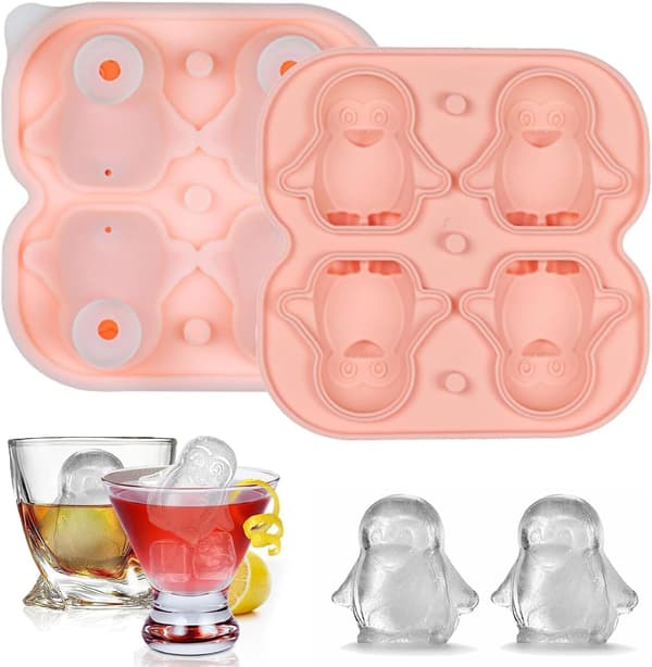 Silikonisbitformer med lokk, isbitform, silikonisbiter til cocktail, whisky, vin, fruktpuré, iskrem c