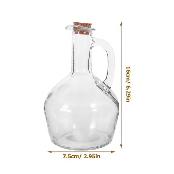 Transparent glasoljedispenserflaska för förvaring av kryddor 430 ml