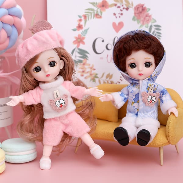 D-16cm prinsesse pige dukker legetøj mini trompet markedsbod bulk wh