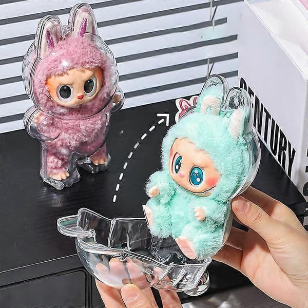 Klar beskyttelsesetui til LABUBU 2nd Gen siddende figur