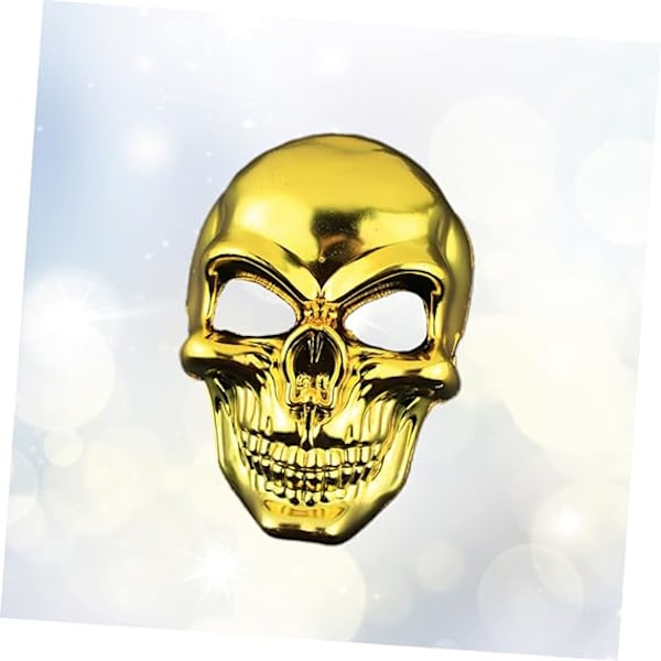 1 kpl halloween-asuja cosplay-naamio kallo naamio halloween-koristeet rekvisiitta kummitustalo rekvisiitta päällystetty naamio vaatteiden pinnoite luuranko（Kulta）