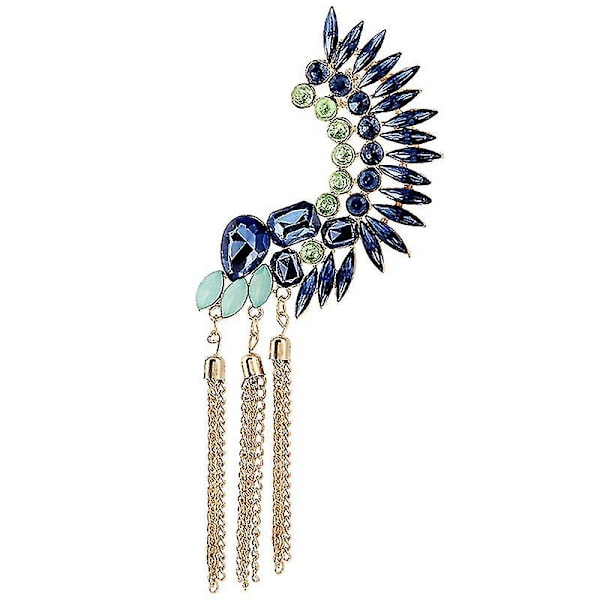 Stora Hjärta Kristall Högörhängen För Kvinnor Bijoux Geometriska Strass Statement Smycken Presenter Silver