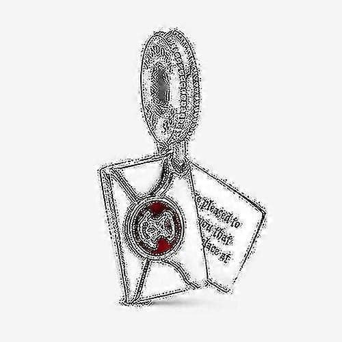 Äkta Pandora Harry Potter, Hogwarts, Brev Ale S925 Charm + Presentask