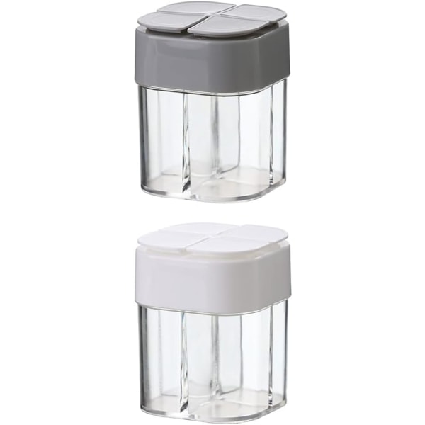 2pcs Plastic Seasoning Bottle Jars Seasonning Box Jar Condiment Jar for Kitchen Home Restaurant Clear Clear Container Glass Dispenser