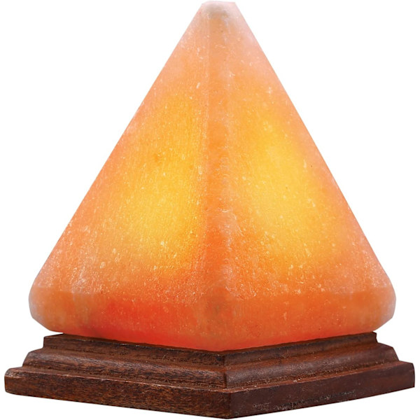 Nyeste versjon pyramidesaltlampe, 8 farger skiftende Himalaya saltlampe krystall steinlampe, USB saltlampe, stue, kontor hjemmedeko yogagave