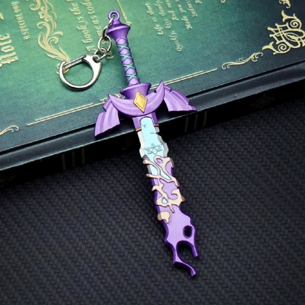 Mädäntynyt Master Sword -avainperä, uusin, avaimenperä miehille ja naisille The Legend of Zelda Tears of the Kingdom Master's Sword -avain, 13 cm