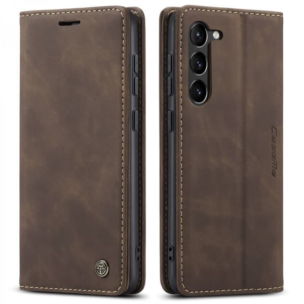 CaseMe Slim Wallet Case Samsung Galaxy S23 Plus Brown