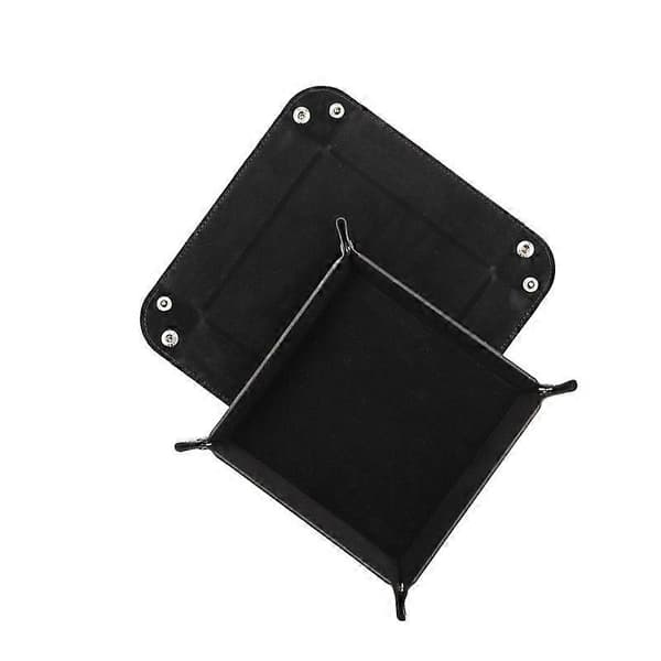 PU Leather Key Storage Tray Foldable Organizer for Keys, Jewelry, and Accessories