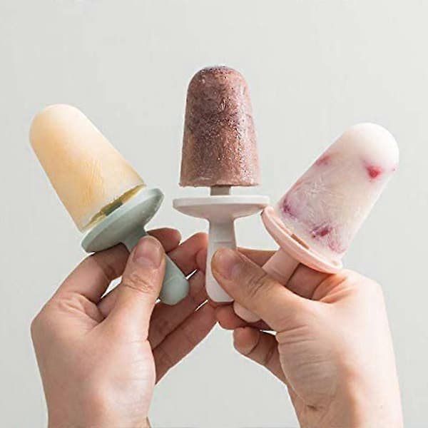 4 gitter ispindeforme, isform silicium med dryp genanvendelig popform gør-det-selv ispindeformsæt light pink