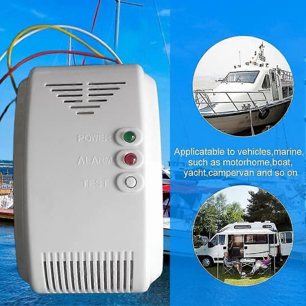 24V Kaasuvaroitin Propaani Butaani LPG Maakaasu Asuntoauto Asuntovaunu As shown