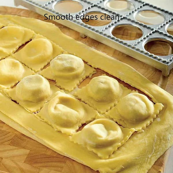 Ravioliform i zinklegering Pastamaskin Köttdumplingform 10 hål Dumpling Bakverk Tryckskärare Hem Köksredskap Färg