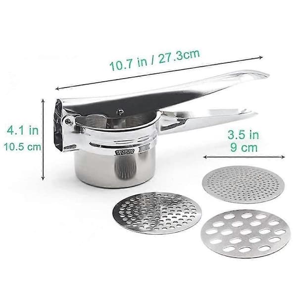Premium Spätzle / Potatispress Tillverkad Av Rostfritt Stål 3 Silinsatser