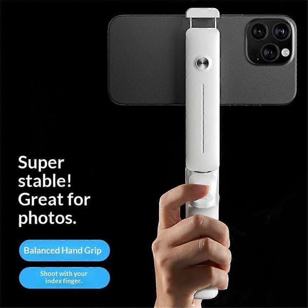 I6 Mini Bluetooth-kompatibel handhållen selfiestick 360° rotation selfieverktyg för utomhusfotografering