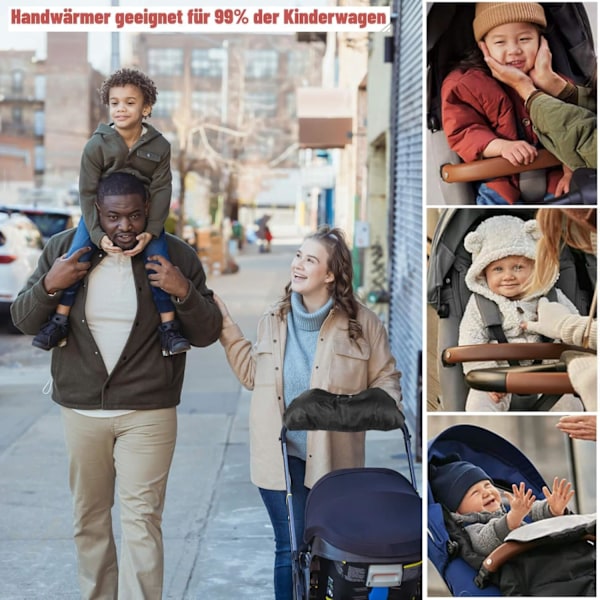 Vognvarmere for hendene, Vognvarmere Universal Størrelse, Vogntilbehør, Vognvotter med Varm Flanell