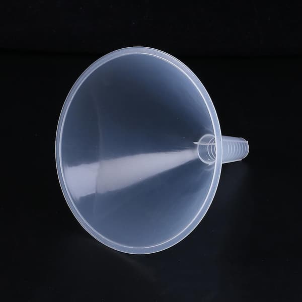 150 mm plast vit transparent tratt för garage / bilvätskor / laboratorium / K