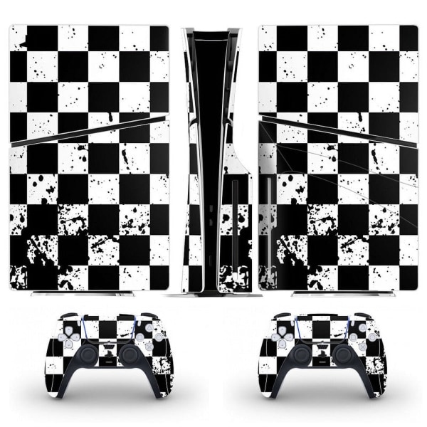 Playstation 5 Slim Ps5 Slim Galler Skin Dekal Och Controller Stickers Set, Reptålig (Disk) Style01