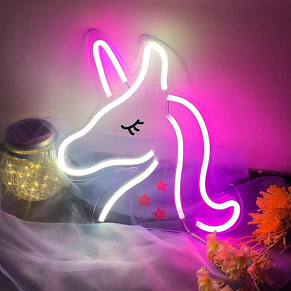 USB-drevet 3D Akryl LED Skilte Neon Lys Til Soveværelse | Lysende Neon Skilte Til Vægdekoration Fødselsdag Bryllup Fest Halloween Jul Værelse