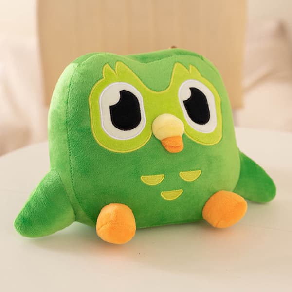 Grøn Duolingo Ugle Plyslegetøj Duo Plys af Duo Uglen Vogn one size