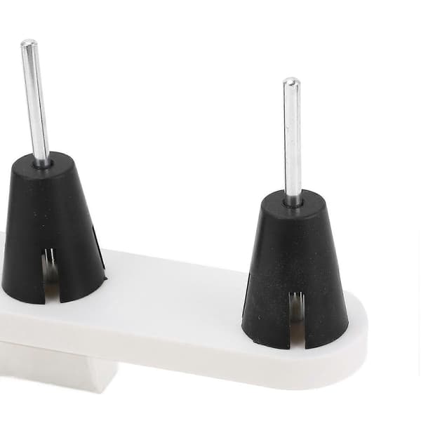4 spoler trådholder i plast og rustfrit stål, multifunktionel spoleholder til husholdningssymaskiner