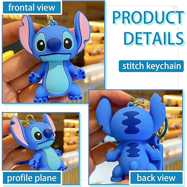 Kawaii Anime nøglering til børn, piger, drenge og kvinder, søde tegneserie nøgleringe nøglering nøgle rygsæk bil charms