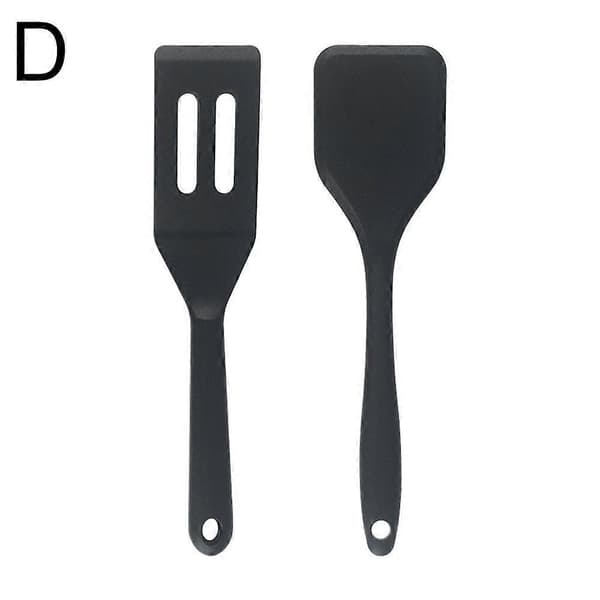 Integrert silikonspatel, liten spatel, browniespatelsett, non-stick panne silikonspatel, liten hullsleiv
