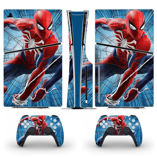 Playstation 5 Slim Ps5 Slim Marvel Spider Man -tarra ja ohjainteipit, naarmuuntumaton (levy) Style07