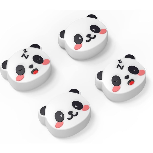 Thumb Grip Caps for Nintendo Switch,Cute Joystick Covers with 3D Pattern Cover Soft Adorable Silicone Analog 4Pcs Kit for Switch/OLED/Lite,Panda