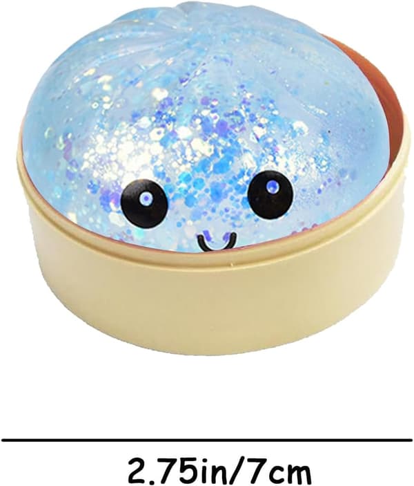 Dumplings Squishy Mystery Mini Dumplings Squishy Stressbolde Fidget Sensorisk Legetøj Blød Klemme Dekompression Dej (Lilla-A) Blue-a