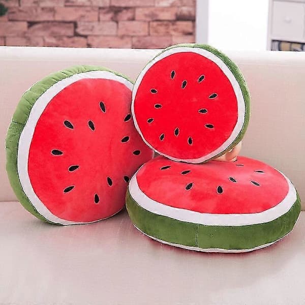 Watermelon Pillow Fluffy Watermelon Plush Soft Toy Gift 30cm