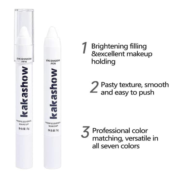 Långvarig Ögonskuggsstift, Kladdresistent Tebrun Makeup för Snabb Applicering, Ekologisk Formula