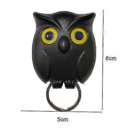 Owl Keychain, Magnetic Key Holder Hook, Night Owl Keychain For Wall Or Door, Automatic Opening Closing Owl