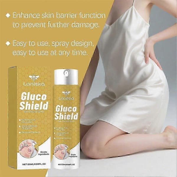 Gluco-Shield Bee-Venom Sår Spray Lang Beskyttelse Lange Kontorarbeidstimer_ecs 3pcs