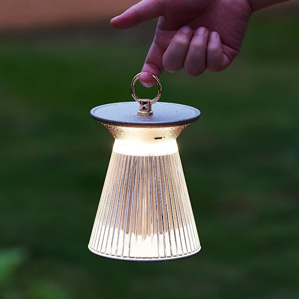 Bärbar LED-bordslampa, 2000 mAh batteridriven sladdlös uppladdningsbar skrivbordslampa, 3-vägs touch dimbar nattlampa, uteplatslykta för camping