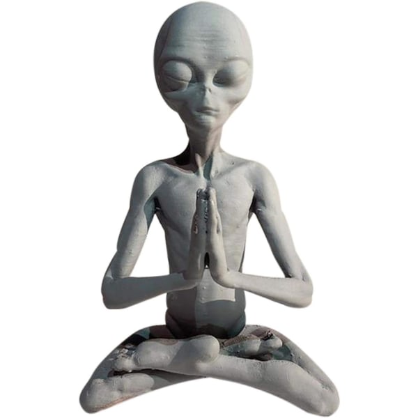 Alien Resinprydnader, UFO Utomhus Trädgårdsdekoration, Utomjordiska Figurer