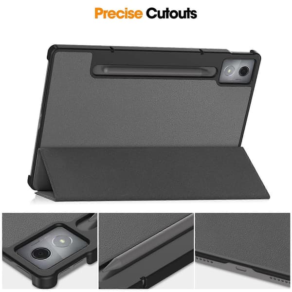 Lenovo Idea Tab Pro Kotelo Anti-Fall Nahkainen Jalusta Tabletin Suojus - Monivärinen Multicolor Grey
