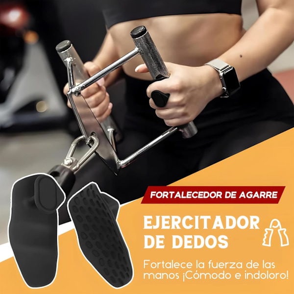 Halkfria träningsgrepp, ergonomiska halkfria träningshandskar i gummi, fitnesshandskar för män och kvinnor, lämpliga för gym, träning, tyngdlyftning