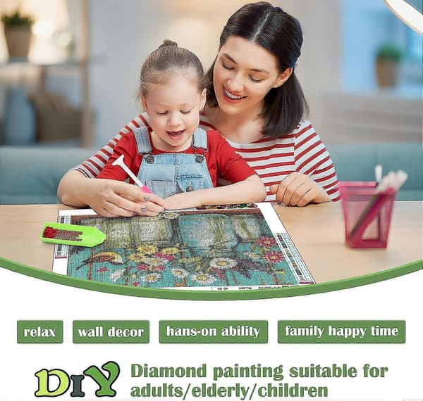 DIY 5D Fuld Diamant Maleri Sæt Diamant Kunst Sæt til Voksne Mal med Diamanter Sæt Diamant Broderi efter Tal Tusindfryd