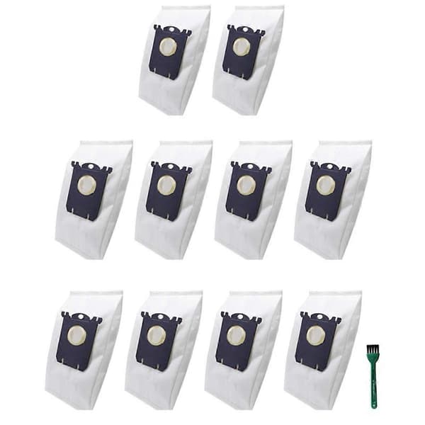 10-pack klassiska S-Bag dammsugarpåsar kompatibla med Electrolux, Philips, AEG, Volta, Tornado