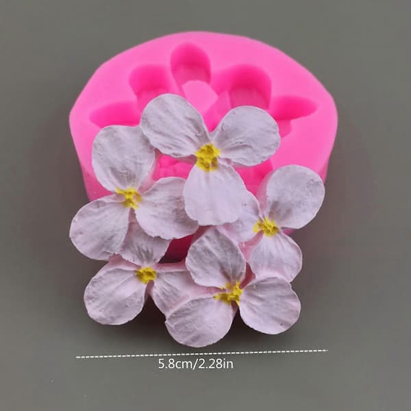 Blomsterformede silikone lysforme til håndlavede lys, sæbe, epoxyharpiks, silikoneforme, cement, gips, silikoneforme