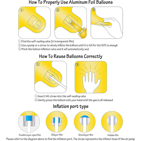 2 st 40 tum Guldsiffra Helium Folieballonger för födelsedagsfest (Guld 3)