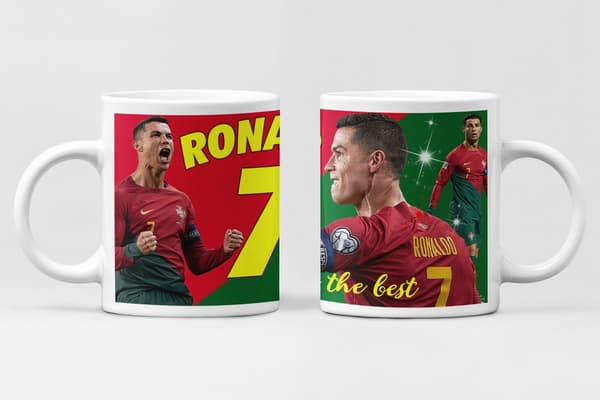 Ronaldo Mug + Coaster Package - Portugal 7 360
