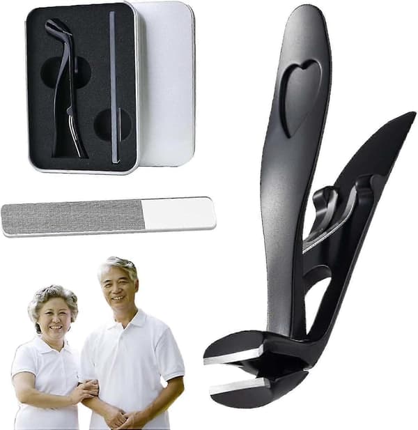 Negleklipper, negleklipper for eldre, ergonomiske negleklippere store for eldre, negleklipper neglefilsett
