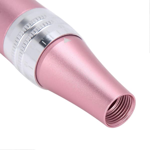 Professionell Derma Pen Mikronål 3 Växlar Justering Anti-Aging Terapi Hudapparat Rosa
