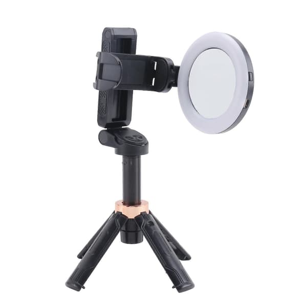 Opgraderet Design Mini Stativ Bluetooth Bærbar Teleskopisk Multifunktionel 360° Graders Rotation Telefon Selfie Stick Sort A