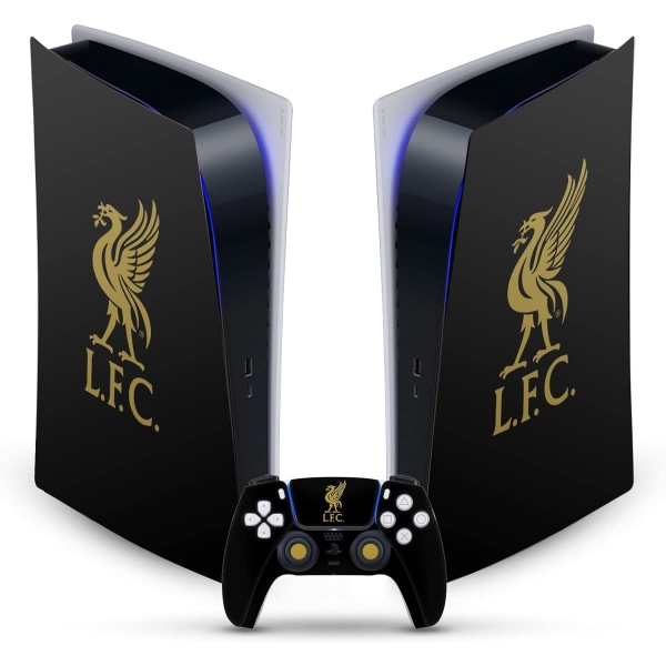 Fodboldklub Abstrakt Penselkunst Vinyl Frontplade Gaming Skin Decal Kompatibel Med PlayStation 5 PS5 Digital Edition Konsol & DualSense Controller08