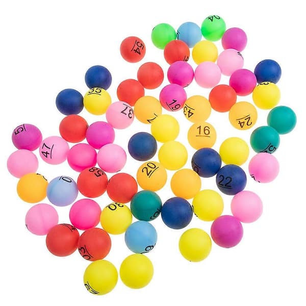 Flerfarvede plastikbolde til gør-det-selv-lodtrækning og spil, 80 stk. assorterede farver